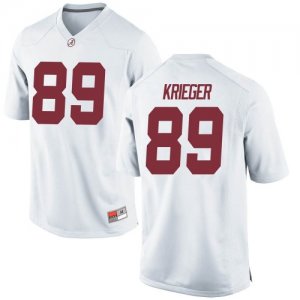 Men's Alabama Crimson Tide #89 Grant Krieger White Game NCAA College Football Jersey 2403FJDS0